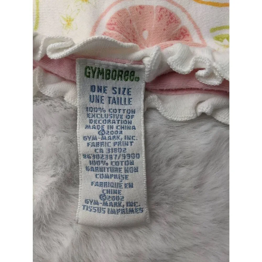 Gymboree Slice of Summer 2002 Blanket Citrusy Oranges Lemons Limes Ruffle Pink R